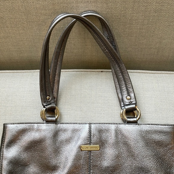 Cole Haan Silver Metallic Shoulder Bag - Picture 3 of 8